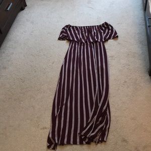 Maroon Maxi dress NWT